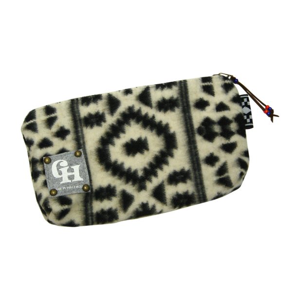 TRIBAL BLANKET POUCH[トライバルブランケットポーチ]NAT/BLK GRAB IN HOLLYWOOD